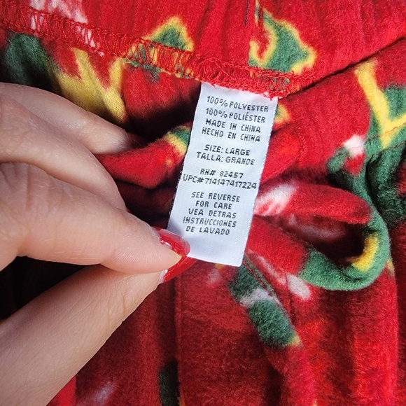 NWOT Pajamas Buddy Elf 2-Piece Top/Pant Set Lounge Sz L - Picture 5 of 10